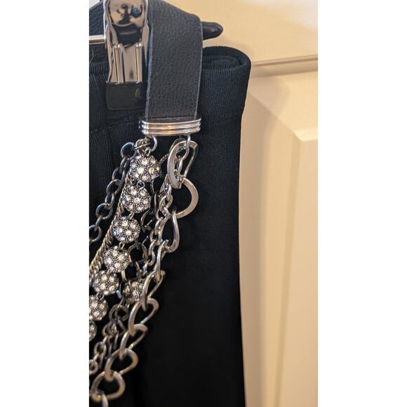 Multi-Strand Chain Link Rhinestone Disco Ball Belt Sz 34-37" - Picture 6 of 7